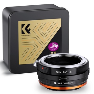 Adaptador <span class=keywords><strong>de</strong></span> Montura <span class=keywords><strong>de</strong></span> Lente K&F NIK F(G)-E <span class=keywords><strong>de</strong></span> Enfoque Manual, Compatible con <span class=keywords><strong>Lentes</strong></span> Nikon F (<span class=keywords><strong>Tipo</strong></span> G) y Cámaras Sony con Montura E - Product Image 1