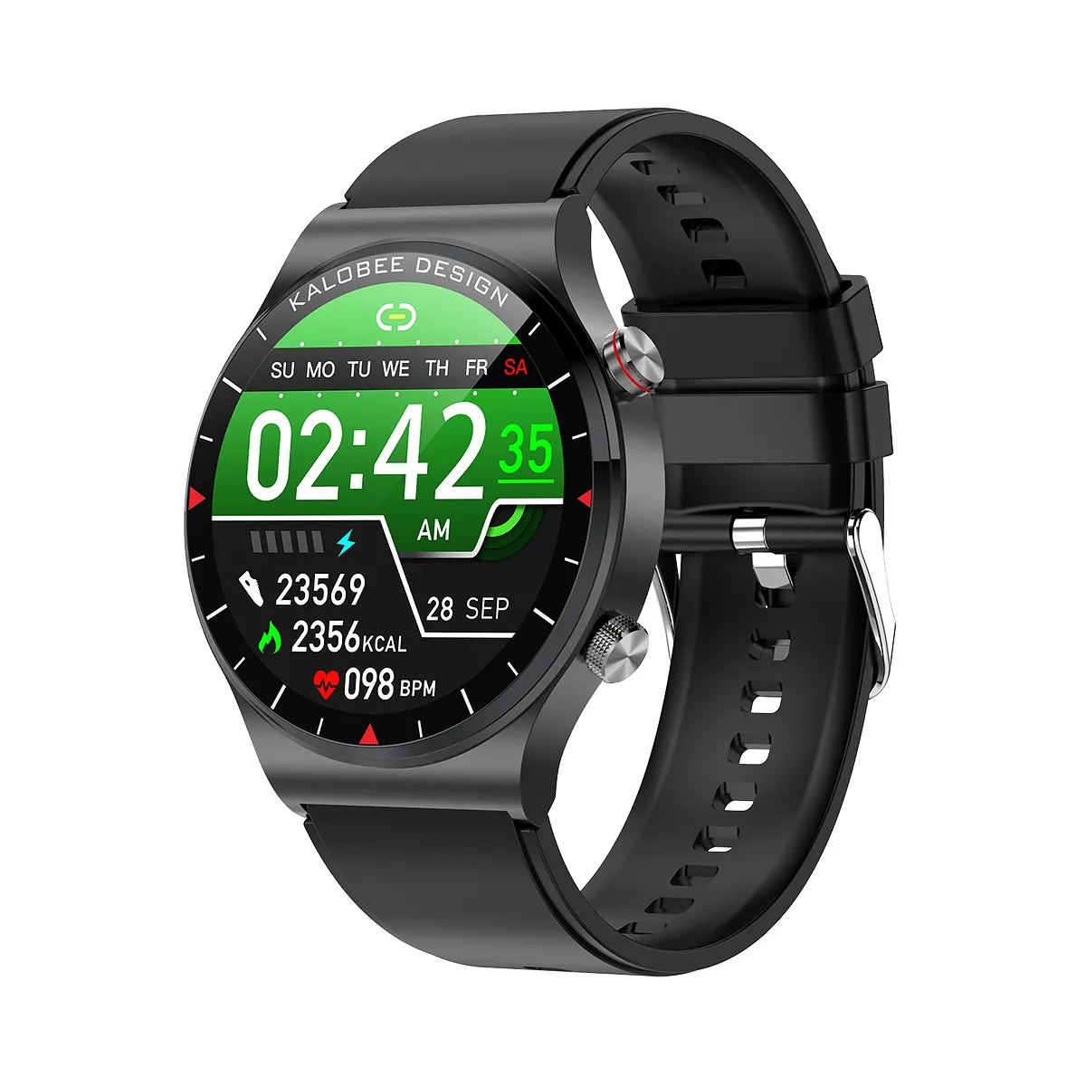 New sport smart watch waterproof 3D curved glass mirror screen ip68 smart bracelet Realtek 8762 calling nfc smart watch phone