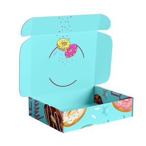 Großhandel individuell bedruckte Donut Box Verpackung Lebensmittel Donut Box