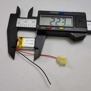 แบตเตอรี่ลิเธียมโพลิเมอร์แบบชาร์จได้ 701520 701522 <span class=keywords><strong>3</strong></span>.7V 250mah Li-ion Lipo พร้อมแผงวงจรป้องกัน (PCB) - Product Image 6