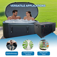 CHILLMEND Mini 1/3 HP WiFi Smart App Control Ice Bath Chiller Mesin Pendingin Air Celup Dingin Portabel Luar Ruangan dengan Pompa