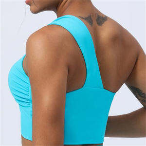 Nuevo top de yoga para mujer con almohadillas, sexy, de tirantes finos, espalda hermosa, fitness, medio corte, sujetador deportivo pequeño para yoga - Product Image 1