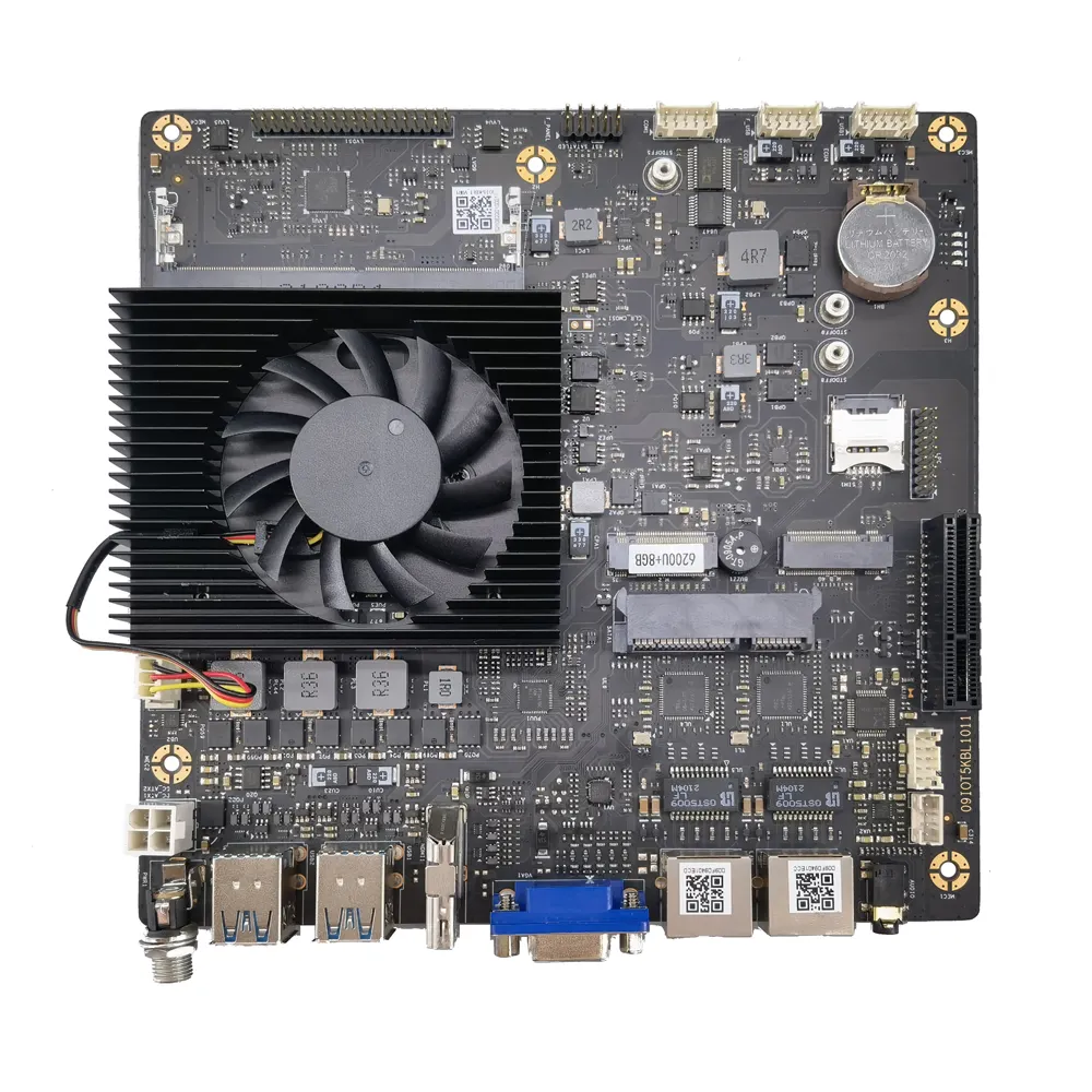 On-board Core 6th 7th 8th Gen CPU support LVDS mini-itx fan board mini itx motherboard industrial