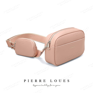Bolso bandolera para mujer Pierre Loues 24x8x17 cm, gran capacidad, minimalista, con correa tejida ajustable. - Product Image 5