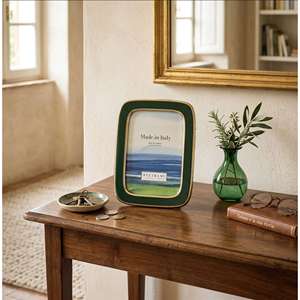 Cadre photo Beltrami 10x15 cm, finition argentée, or vert - Product Image 2