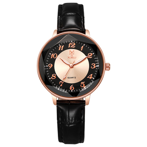 2024 nouvelle mode femmes ronde quartz <span class=keywords><strong>montre</strong></span> Spot <span class=keywords><strong>aiguille</strong></span> boucle en cuir style simple <span class=keywords><strong>montre</strong></span> de luxe pour les femmes - Product Image 1