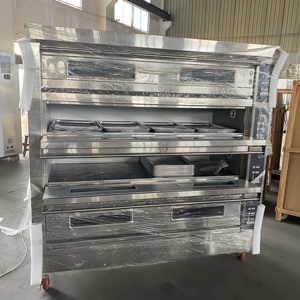 Horno de Convección Automático de Gas de Cuatro Niveles y 16 Bandejas, de Acero Inoxidable, para Panadería Comercial, Máquina para Hacer Snacks para Fábrica de Alimentos, a Gas y Eléctrico - Product Image 6