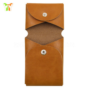 Creative double-pocket coin purse, retro faux leather key pouch, coin holder, multi-functional portable headphone <b>case</b> - Product Image 3