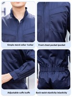 Combinaison de travail pour homme en polyester uni, certifiée CE, haute visibilité, anti-boulochage, avec détection des aiguilles, impression UV, printemps-automne