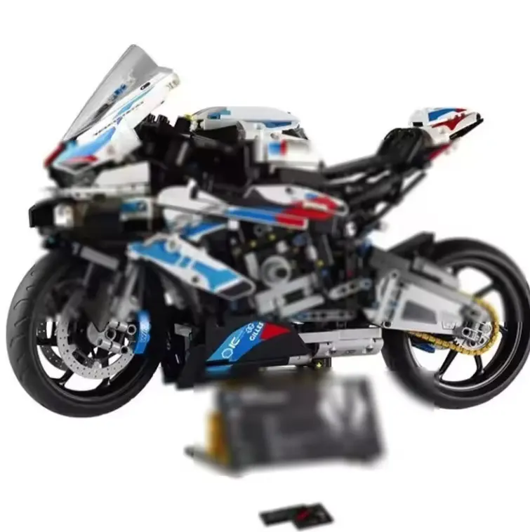 High-Tech 42130 Raceauto 1:5 Model Bouwstenen Compatibel Met Technische Legoings M1000rrr Motorfiets