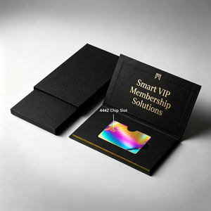 Luxe spiegelafwerking metalen creditcard blanks voor lasergravering, gepolijste zilveren roestvrijstalen kaart met premium geschenkverpakking - Product Image 3