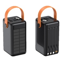 Batterie Externe en Plastique 22,5W à Charge Ultra-Rapide, Batterie Lithium Polymère, Quatre Câbles, Chargeur Portable Compact Universel – Vente en Gros