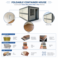 Maison conteneur pliable personnalisée, bâtiment modulaire préfabriqué portable, dortoir moderne pour travailleurs, bureau, magasin, hébergement