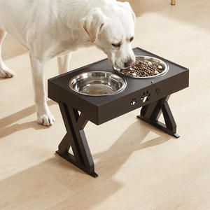 Alimentador Neater Elevado 3 Altura Ajustável Pet Dog Cat Duplo Aço Inoxidável Tigelas - Product Image 1