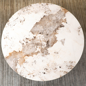 Bộ bàn ăn tròn 4 chỗ ngồi hiện đại, chất liệu PU bọc gốm, bán trực tiếp từ nhà máy - Product Image 4