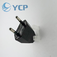 Nouvelles prises électriques de type allemand, norme européenne, 2 broches, câbles réseau, 2,5 A, 220 V, contact électrique