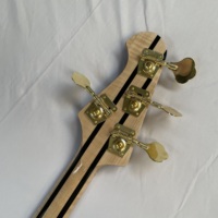 OEM Electric Bass Guitar Maple Fingerboard 4/4 Size HH Pickup Polished 4 Strings Rare Maple Back/Side Professional Jazz Musician