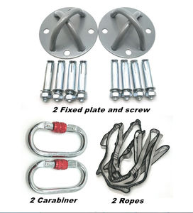 하이 퀄리티 나일론 공중 요가 스윙 슬링 강한 해먹 키트 세트 2.8x5M 피트니스에 대한 사용자 정의 색상 - Product Image 6