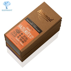 Custom <b>Small</b> Mini Kraft Paper Folding <b>Gift</b> Bonbon Chocolate Bar Packaging <b>Box</b> Packaging - Product Image 5