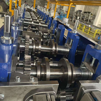 Mesin Roll Forming Rangka Baja Ringan LGSF C100 C150 untuk Struktur Baja Rumah Prefab Villa dari Coil Galvanis G300-G550 Tebal 0.8-1.6mm