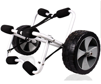 Cadre en aluminium Kayak Canoe Trolley chariots Foldable Portable Kayak cartsTrolley SUP Surfboard trolley cart