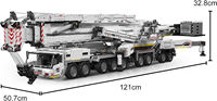 Moule roi 17007 Liebherr LTM11200 grue camion briques 2.4G & APP grue motorisée technique modèle éducatif blocs de construction jouets