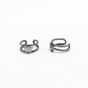 Yunnique – boucles d'oreilles étoile en acier titane, imitation argent thaïlandais, design géométrique, pour hommes et femmes, bijoux d'oreille non percés - Product Image 5