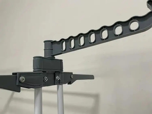 Simple Moveable Home Clothes Rack Rotatable Pulley Assembly for Outdoor <b>Space</b> for Floor Balcony Use Easy Standing Installation - Product Image 4