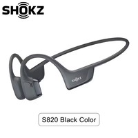 Earphone SHOKZ OpenRun Pro 2 S820 BT, Tahan Air IPX5, Headphone Konduksi Tulang, Musik, Olahraga, Earbuds BT 5.3, Peredam Kebisingan Aktif, LED