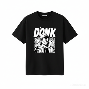 T-Shirt Nera Personalizzata 100% Cotone con Stampa Grafica per Articoli Promozionali - Product Image 2