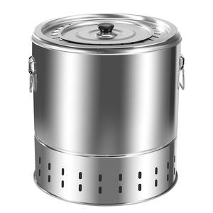 <span class=keywords><strong>Foyer</strong></span> extérieur rond moderne en acier avec grille sans fumée, fournisseur de jardin, bois de chauffage et charbon de bois - Product Image 6