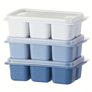 Bandeja de silicona de grado alimenticio mejorada para cubitos de hielo con tapa de fondo suave, congelación rápida y fácil desmolde para cubitos de hielo caseros DIY para nevera/congelador - Product Image 5