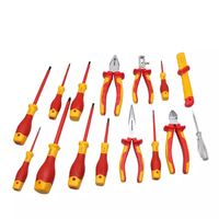 Boîte professionnelle de 15 pièces, tournevis manuel à main, pince, Kit d'outils isolés