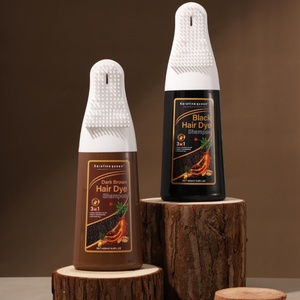 Champú Gel para Colorear el Cabello 420ML, Tinte para el Cabello Sin Amoníaco, Permanente 3 en 1, Champú con Tinte Herbal - Product Image 2
