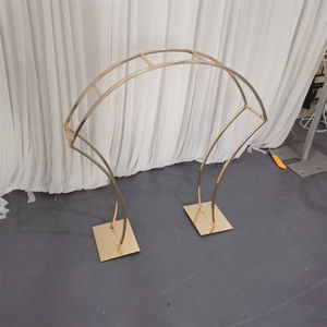 Gold Arch Flower Stand Metal Wedding Decoration <b>Table</b> Centerpieces Metal Floral Arch Frame <b>Party</b> Event Wedding Decor - Product Image 1