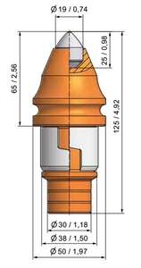 Boorbits voor boorwerktuigen/boorbits voor boorhamer/boorbits voor rotoboren - Product Image 2