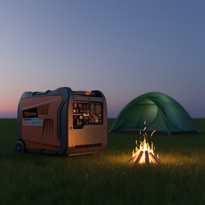 Générateur à inverseur numérique Tmg Industrial 7250 Watt, double carburant gaz GPL, démarrage électrique 120 V, portable pour le camping et les activités de plein air - Product Image 2