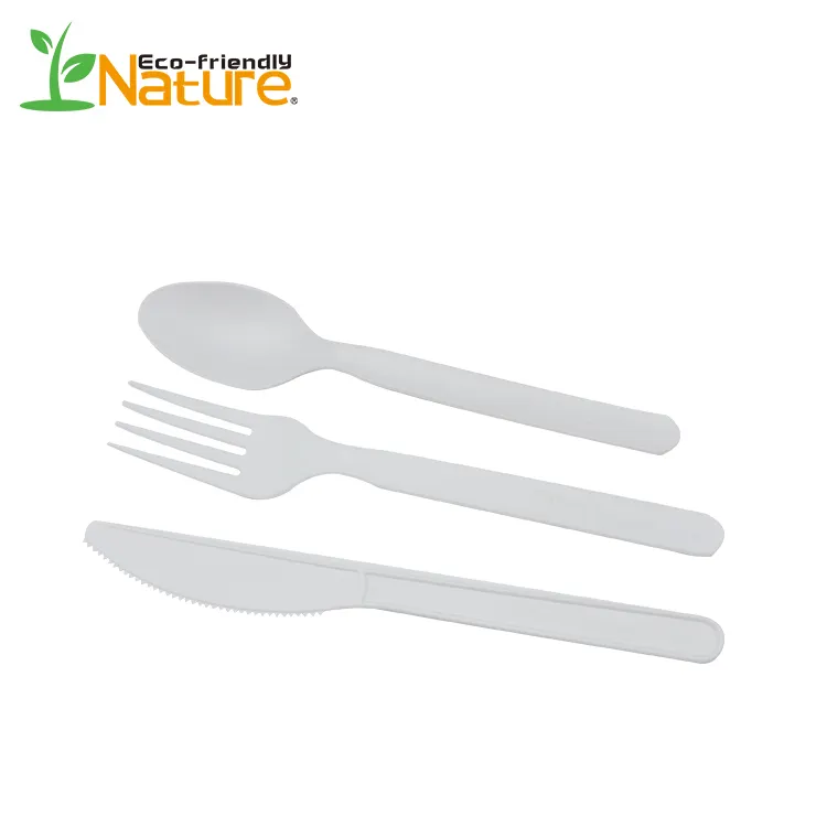 Hot sale 100% Compostable Party Cpla Cutlery Disposable Spoon Fork Knife
