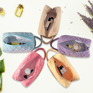 Sac de toilette personnalisé en tissu éponge, pochette de beauté à fermeture éclair, sac à main en tissu éponge pour cadeau - Product Image 3