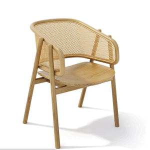 Chaises en bois massif de luxe modernes pour hôtels, restaurants et maisons, avec dossiers en rotin, meubles personnalisés en bois massif, prix avantageux. - Product Image 6