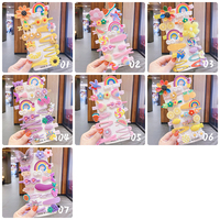 Lot de 14 pinces à cheveux fantaisie en forme d'arc-en-ciel, faites à la main, pour filles et enfants, accessoires capillaires mignons, coffret cadeau