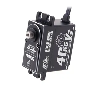 AGFRC Servomoteur RC 40KG 0.085Sec Étanche IP67 Acier Engrenages Brushless 1/10ème Échelle Voitures RC Servo