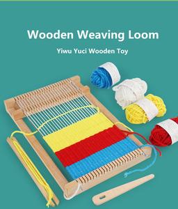YUCI fai da te strumenti didattici fatti a mano in legno telaio per tessitura in legno per bambini - Product Image 6