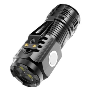 Mini lampe torche tactique triple LED super lumineuse avec clip pour <span class=keywords><strong>EDC</strong></span> et situations d'urgence, torche compacte en ABS - Product Image 1