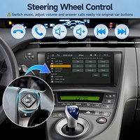 Lecteur multimédia de voiture Linux 9'' 2din pour Toyota Prius 2010-2015, Android Auto, Carplay, autoradio, écran, prise en charge de la caméra AHD