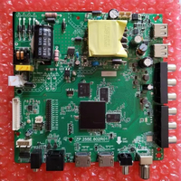 Mainboard Smart TV dengan DVB-T2 Flash 1+8G Daya 45W 50-85V 32inci-42inci ZP.255E.802R01 Motherboard Android TV Universal