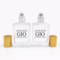 Botol Roller Minyak Kosong 5ml 15ml 30ml 10ml, Botol Roller Persegi Panjang Transparan, Buram, dan Amber