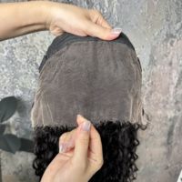 Perruque en cheveux humains ondulés, qualité 12A, vietnamienne, haute qualité # Perruques frontales en dentelle HD 13x4, noir naturel 1B