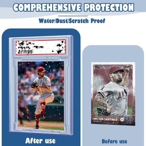 Hot Selling Acrylic Trading <b>Cards</b> <b>Protector</b> Case Acrylic Clear Graded <b>Card</b> Holders Label Position Hard <b>Card</b> Sleeves - Product Image 6