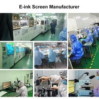 Display kertas tinta E bulat 1 inci Label rak elektronik Bt 1.54 2.13 inci modul tinta E bulat tampilan kertas tinta daya rendah